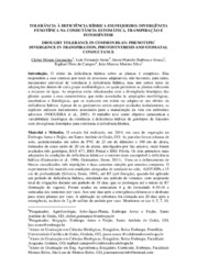 Thumbnail de Tolerância à deficiência hídrica em feijoeiro: divergência fenotípica na condutância estomática, transpiração e fotossíntese.