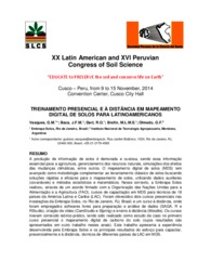 Thumbnail de Treinamento presencial e à distância em mapeamento digital de solos para latinoamericanos.