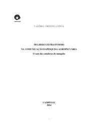 Thumbnail de Mulher e extrativismo na comunicação da pesquisa agropecuária: o caso das catadoras de mangaba.