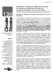 Thumbnail de Otimização e validação do diagnóstico molecular da resistência a pesticidas piretroides em populações brasileiras da mosca-dos-chifres.