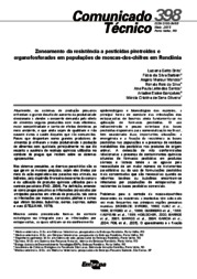 Thumbnail de Zoneamento da resistência a pesticidas piretroides e organofosforados em populações de moscas-dos-chifres em Rondônia.