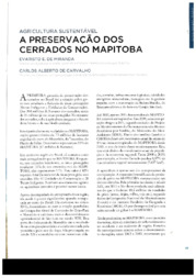 Thumbnail de A preservação dos cerrados no MATOPIBA.