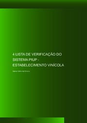 Thumbnail de Lista de verificação do sistema PIUP - estabelecimento vinícola.