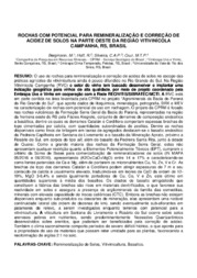 Thumbnail de Rochas com potencial para remineralização e correção de acidez de solos na parte oeste da região vitivinícola campanha, RS, Brasil.