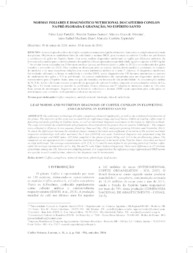 Thumbnail de Normas foliares e diagnóstico nutricional do cafeeiro conilon na pré-florada e granação, no Espírito Santo.