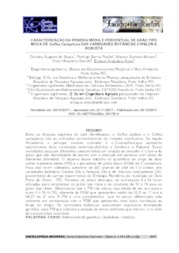 Thumbnail de Caracterização da peneira média e percentual de grão tipo moca DE Coffea Canephora das variedades botânicas conilon e robusta.