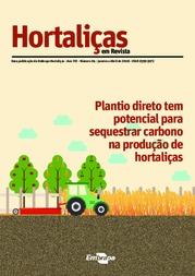 Thumbnail de HORTALIÇAS EM REVISTA. Plantio direto tem potencial para sequestrar carbono na produção de hortaliças.