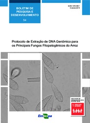 Thumbnail de Protocolo de extração de DNA genômico para os principais fungos fitopatogênicos do arroz.