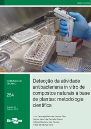 Thumbnail de Detecção da atividade antibacteriana in vitro de compostos naturais à base de plantas: metodologia científica.