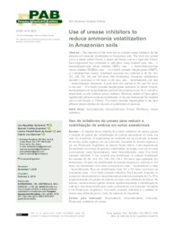 Thumbnail de Use of urease inhibitors to reduce ammonia volatilization in Amazonian soils.