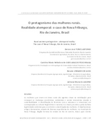 Thumbnail de O protagonismo das mulheres rurais: realidade atemporal: o caso de Nova Friburgo, Rio de Janeiro, Brasil.