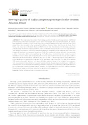 Thumbnail de Beverage quality of Coffea canephora genotypes in the western Amazon, Brazil.