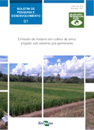 Thumbnail de Emissão de metano em cultivo de arroz irrigado sob sistema pré-germinado.