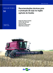 Thumbnail de Recomendações técnicas para a produção de soja na região agrícola do Sealba.