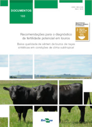 Thumbnail de Recomendações para o diagnóstico da fertilidade potencial em touros: baixa qualidade de sêmen de touros de raças sintéticas em condições de clima subtropical.