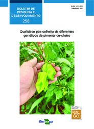 Thumbnail de Qualidade pós-colheita de diferentes genótipos de pimenta-de-cheiro.