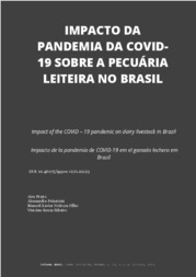 Thumbnail de Impacto da pandemia da Covid-19 sobre a pecuária leiteira no Brasil.