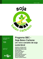 Thumbnail de Programa SBC - Soja Baixo Carbono: um novo conceito de soja sustentável. 2. ed.