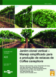 Thumbnail de Jardim clonal vertical: Manejo simplificado para a produção de estacas de Coffea canephora.