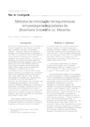 Thumbnail de Métodos de introdução de leguminosas em pastagens degradadas de brachiaria brizantha cv. marandu.