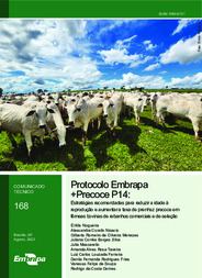 Thumbnail de Protocolo Embrapa +Precoce P14: estratégias recomendadas para reduzir a idade à reprodução e aumentar a taxa de prenhez precoce em fêmeas bovinas de rebanhos comerciais e de seleção.