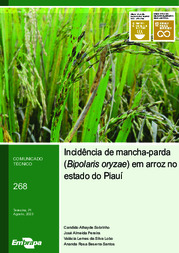 Thumbnail de Incidência de mancha-parda (Bipolaris oryzae) em arroz no estado do Piauí.
