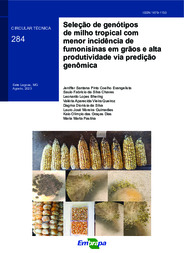 Thumbnail de Seleção de genótipos de milho tropical com menor incidência de fumonisinas em grãos e alta produtividade via predição genômica.