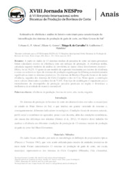Thumbnail de Estimativa de eficiência e análise de fatores contextuais para caracterização da intensificação dos sistemas de produção de gado de corte, em Mato Grosso do Sul.