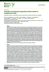 Thumbnail de Evaluation of nutritional composition of flour residue of mangaba processing.