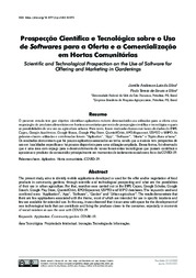 Thumbnail de Prospecção científica e tecnológica sobre o uso de softwares para a oferta e a comercialização em hortas comunitárias