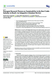 Thumbnail de Emergent research themes on sustainability in the beef cattle industry in Brazil: an integrative literature review.