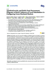 Thumbnail de Agrobiodiversity and public food procurement programs in Brazil: influence of local stakeholders in configuring green mediated markets.