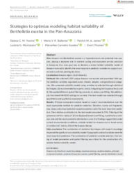Thumbnail de Strategies to optimize modeling habitat suitability of Bertholletia excelsa in the Pan-Amazonia.