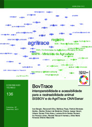Thumbnail de BovTrace: interoperabilidade e acessibilidade para a rastreabilidade animal SISBOV e do AgriTrace CNA/Senar.
