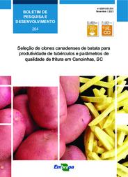 Thumbnail de Seleção de clones canadenses de batata para produtividade de tubérculos e parâmetros de qualidade de fritura em Canoinhas, SC.