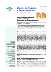 Thumbnail de Oídio em cevada: resistência genética de linhagens da Embrapa em ensaios da safra 2023,