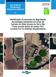 Thumbnail de Identificação do processo de degradação de pastagens plantadas em áreas de Cerrado em Mato Grosso do Sul e São Paulo usando dados do sensor OLI/ Landsat–8 e 9 e distintos classificadores.