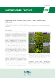 Thumbnail de Como escolher plantas de cobertura para coabitar em vinhedos.