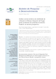 Thumbnail de Análise socioeconômica da viabilidade de utilização do Manejo Integrado de Pragas pelos produtores de pimentão do Distrito Federal: um estudo prospectivo.