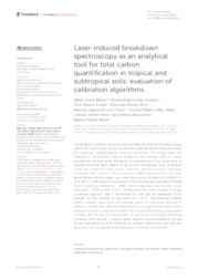 Thumbnail de Laser-induced breakdown spectroscopy as an analytical tool for total carbon quantification in tropical and subtropical soils: evaluation of calibration algorithms.