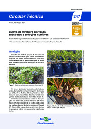 Thumbnail de Cultivo de mirtileiro em vasos: substratos e soluções nutritivas.