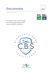 Thumbnail de Programa de certificação em biosseguridade para propriedades leiteiras.