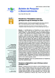 Thumbnail de Resistência a Phytophthora sojae em genótipos de soja da Embrapa em 2023.