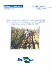Thumbnail de Vulnerabilidade dos pequenos agricultores em relação as tecnologias de convivência com a seca: um estudo de caso.