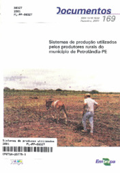 Thumbnail de Sistemas de produção utilizados pelos produtores rurais do município de Petrolândia-PE.
