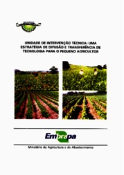 Thumbnail de Unidade de intervenção técnica: uma estratégia de difusão e transferência de tecnologia para o pequeno agricultor.