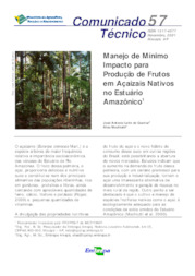 Thumbnail de Manejo de mínimo impacto para produção de frutos em açaizais nativos no estuário amazônico.