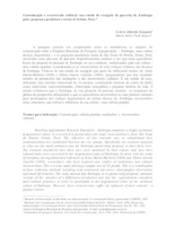 Thumbnail de Comunicação e reconversão cultural: um estudo de recepção da parceria da Embrapa pelos pequenos produtores rurais de Irituia - Pará.