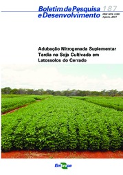 Thumbnail de Adubação nitrogenada suplementar tardia na soja cultivada em latossolos de Cerrado.