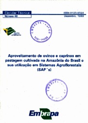 Thumbnail de Aproveitamento de ovinos e caprinos em pastagem cultivada na Amazônia do Brasil e sua utilização em Sistemas Agroflorestais (SAF´s)